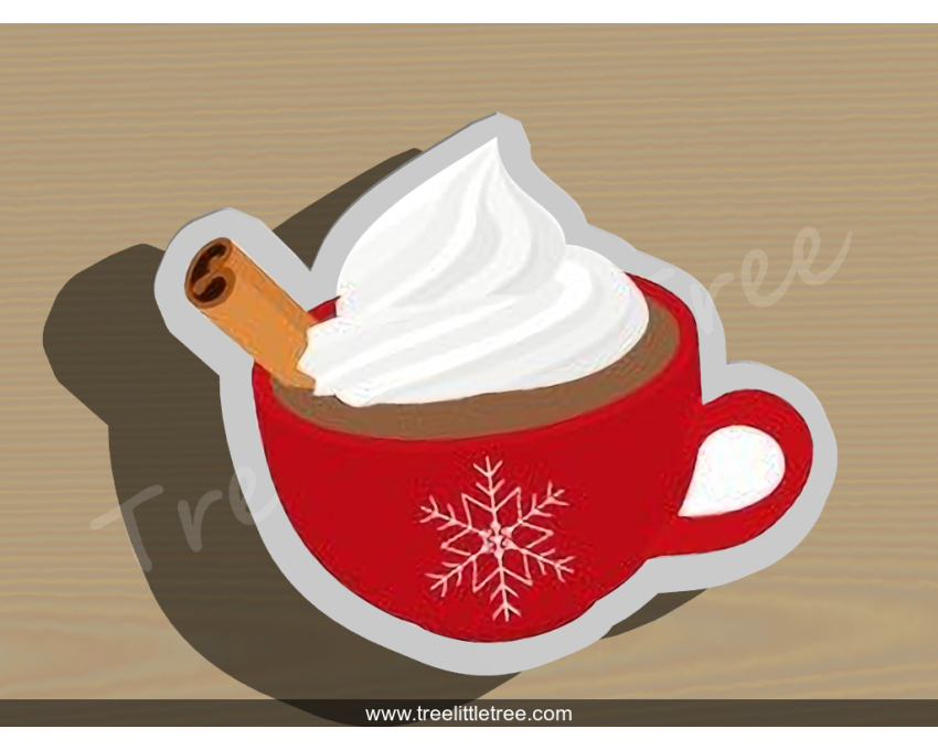 Hot Cocoa Style 1 Cookie Cutter. Hot Chocolate Cookie Cutter.Food Cookie Cutter. Christmas Cookie Cutter