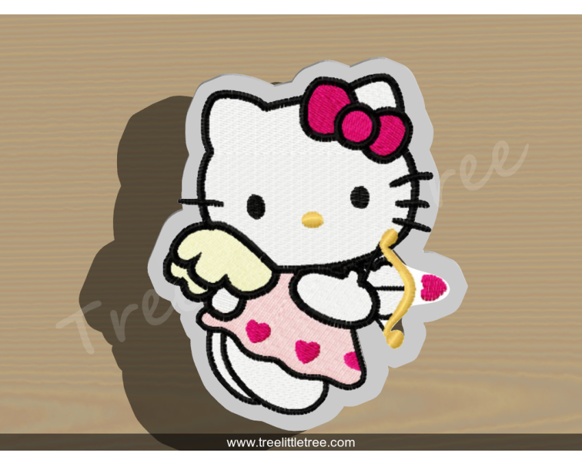 Cupid Hello Kitty Cookie Cutter. Valentine's day Cookie Cutter. Hello Kitty Cookie Cutter