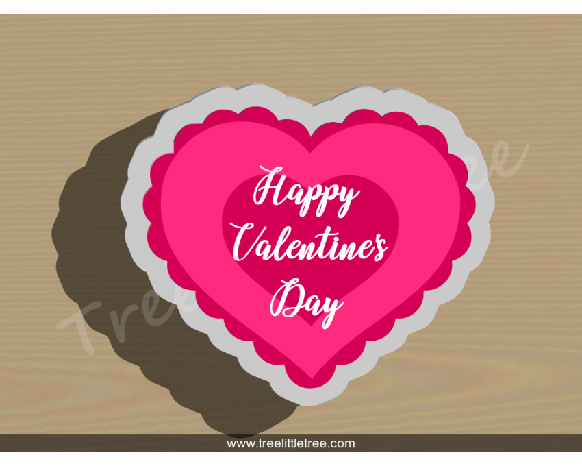 Scalloped Heart Cookie Cutter. Valentine's day Cookie Cutter