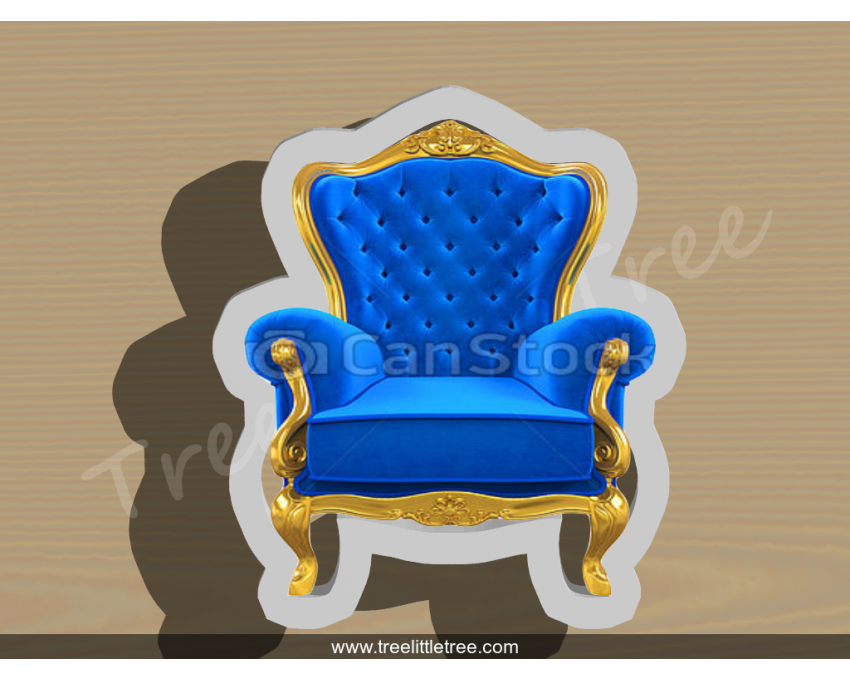 Throne Chair Cookie Cutter. Furniture Cookie Cutter