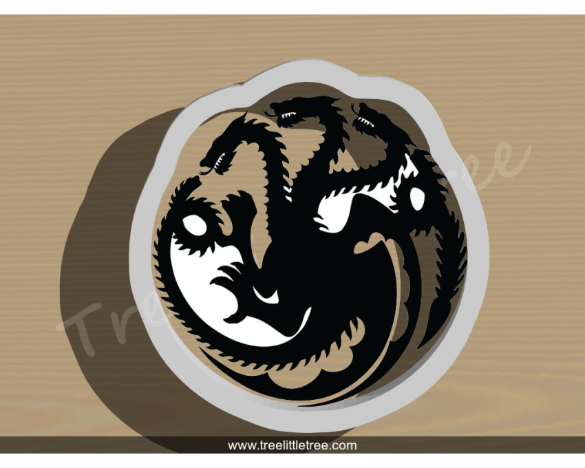 House of Targaryen Symbol Cookie Cutter. Game of Throne Cookie Cutter. Movie Cookie Cutter