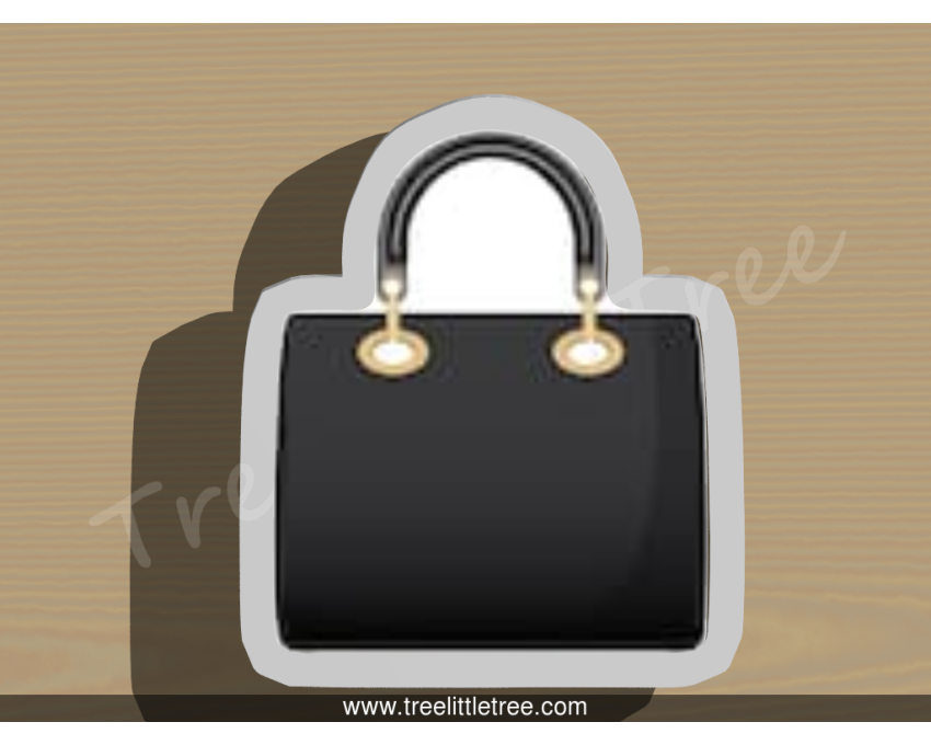 Lady Purse Style 1 Cookie Cutter. Unique Cookie Cutter