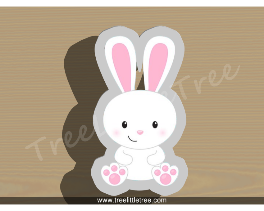 Sitting Bunny Cookie Cutter. Easter Cookie Cutter. Animal Cookie Cutter