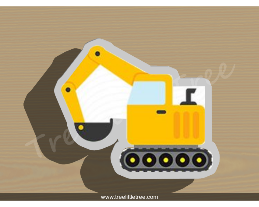 Excavator Cookie Cutter. Car Cookie Cutter. Construction Truck Cookie Cutter
