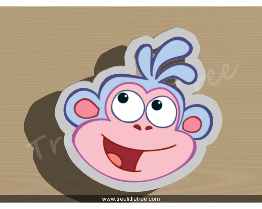 Dora Monkey Cookie Cutter. Cartoon Cookie Cutter. Dora the Explorer Cookie Cutter