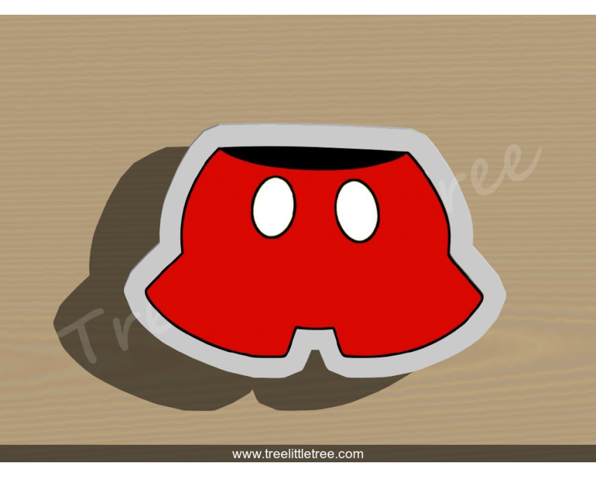 Mickey Mouse Pants Cookie Cutter.Cartoon Cookie Cutter