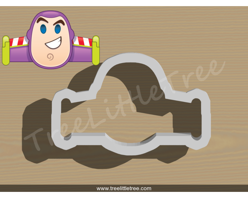 Toy Story Buzz Lightyear Emoji Cutter. Disney cookie cutter. Cartoon Cookie Cutter