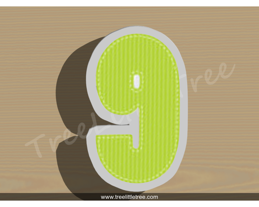 Happy Number Nine Cookie Cutter. Number Cookie Cutter