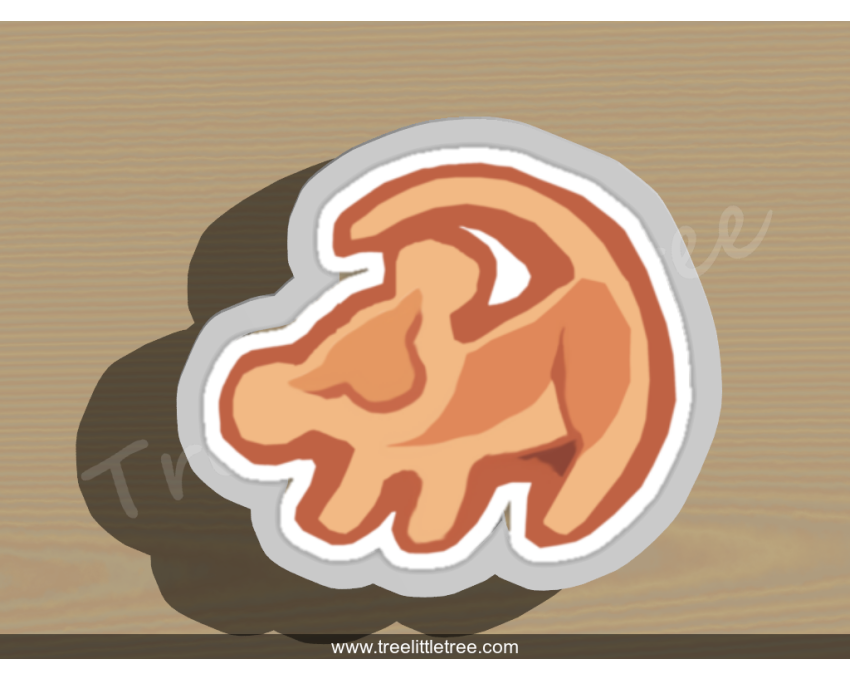 Simba Symbol  Cookie Cutter. Disney cookie cutter. Lion King Cookie Cutter