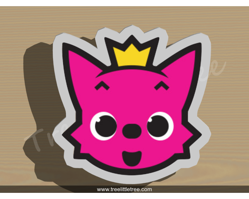 Pinkfong Cookie Cutter. Baby Shark cookie cutter.