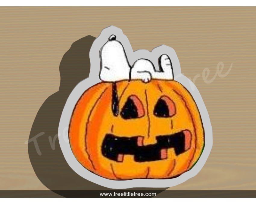 Snoopy on Pumpkin Cookie Cutter. Fall Season Cookie Cutter. Thanksgiving Cookie Cutter. Halloween Cookie Cutter