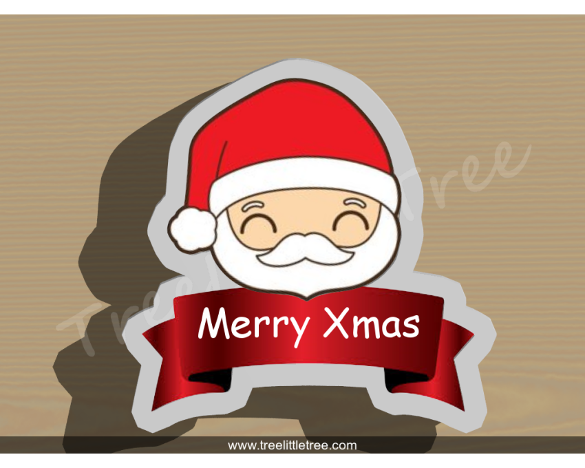 Santa Claus Banner Cookie Cutter. Christmas Cookie Cutter