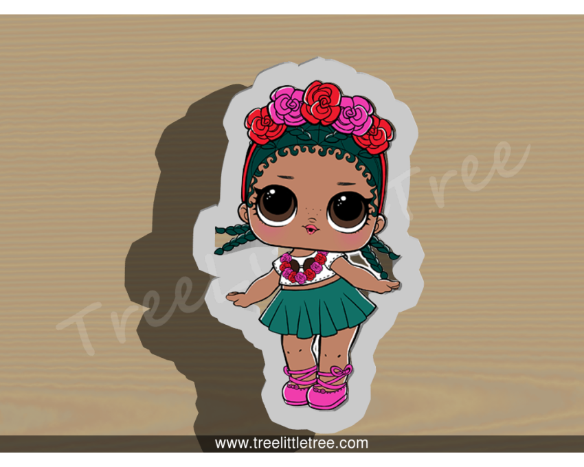 Coconut Qt Full Body Cookie Cutter. LOL Dolls Cookie Cutter. 