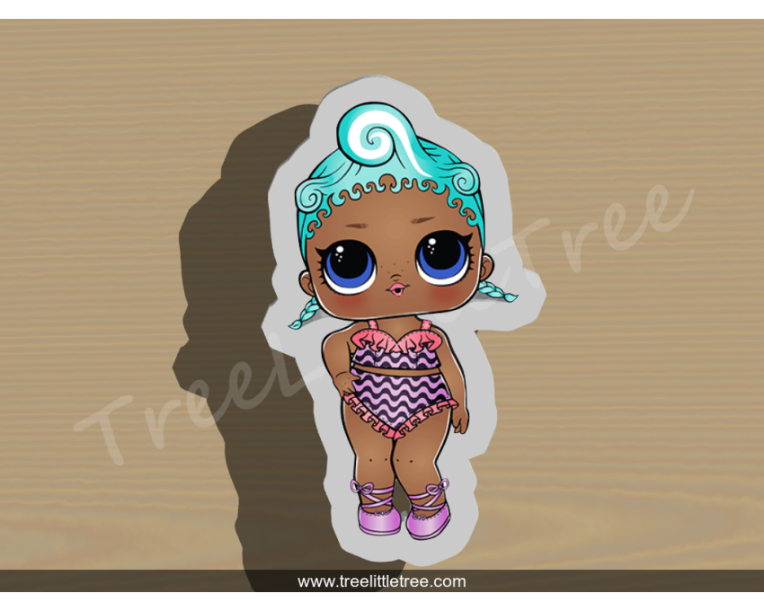 Precious Full Body Cookie Cutter. LOL Dolls Cookie Cutter. 