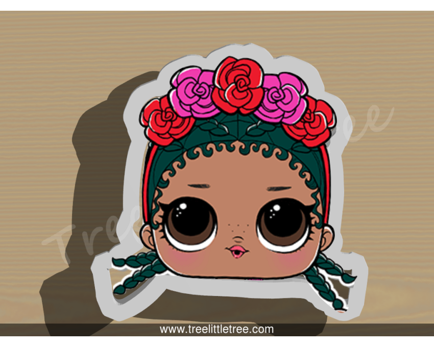 Coconut Qt Cookie Cutter. LOL Dolls Cookie Cutter