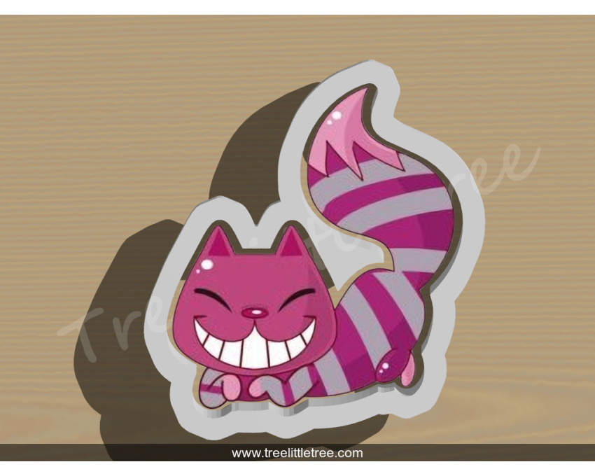 Cheshire Cat Cookie Cutter. Alice in Wonderland Cookie Cutter