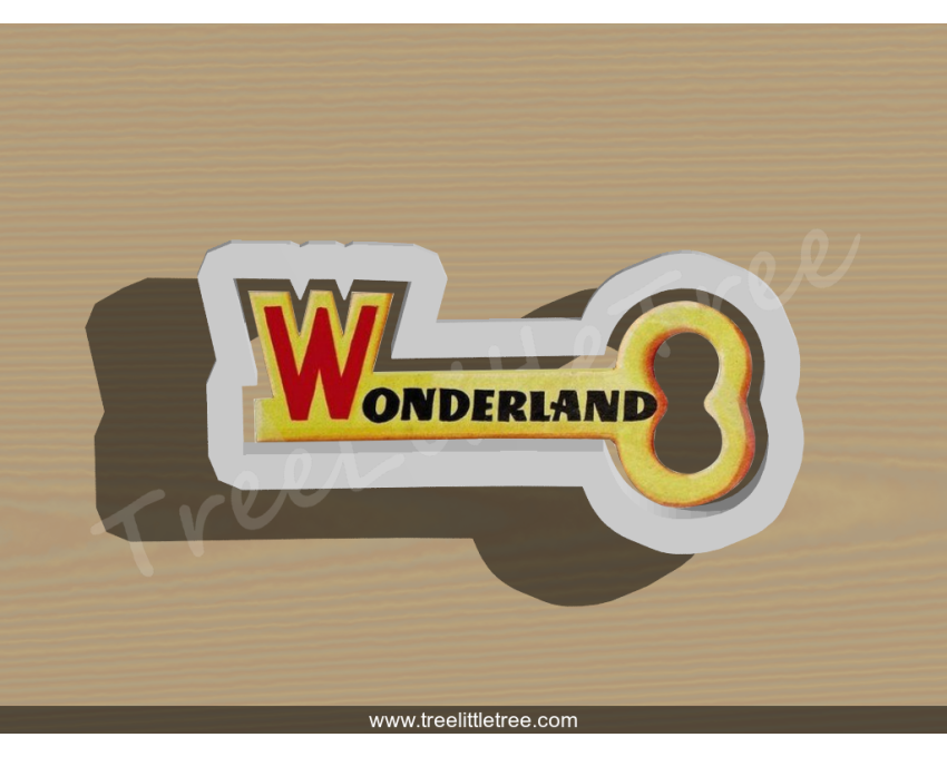 Golden key Style 1 Cookie Cutter. Alice in Wonderland Cookie Cutter