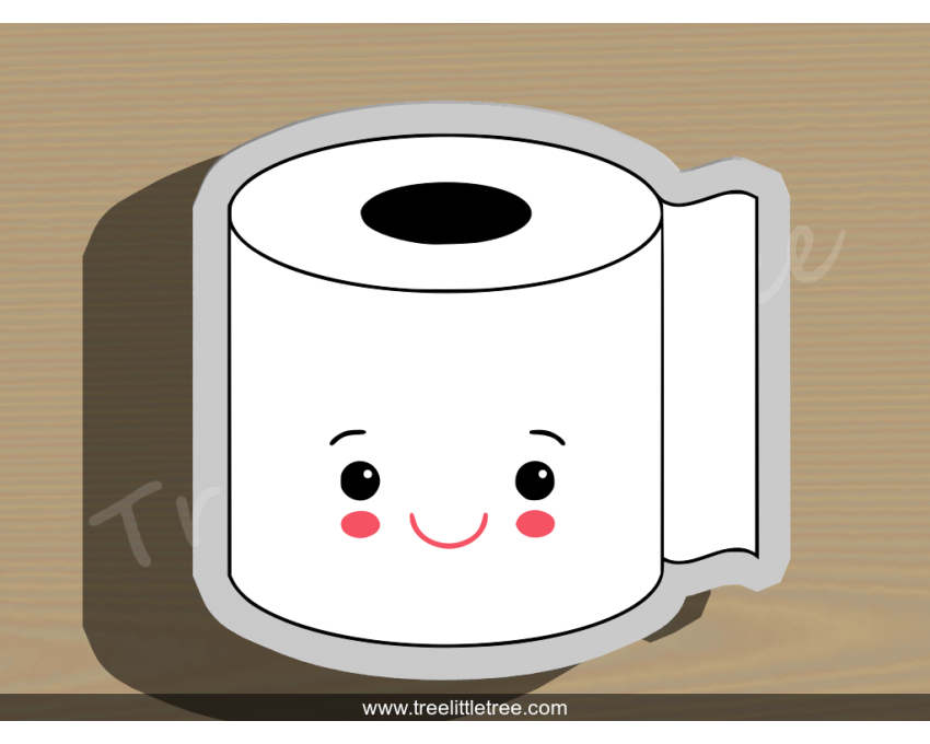 Toilet Paper Cookie Cutter. Covid-19 Cookie Cutter
