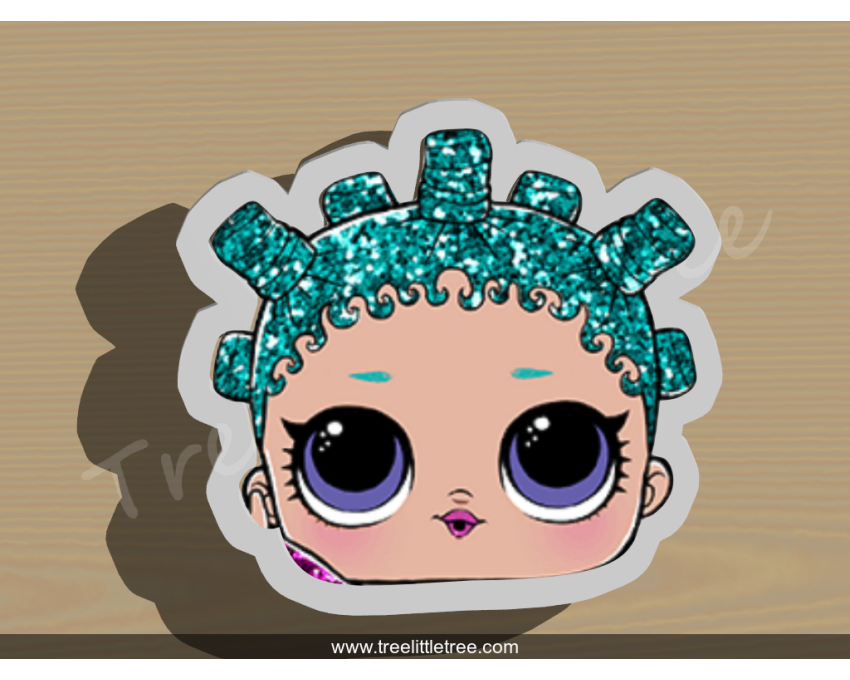 Cosmic Queen Cookie Cutter. LOL Dolls Cookie Cutter