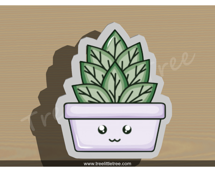 House Plant Style 1 Cookie Cutter. Plant Cookie Cutter. 