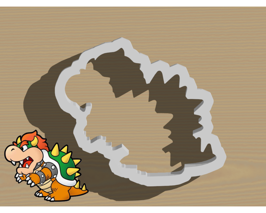 Bowser Cookie Cutter. Super Mario Cookie Cutter