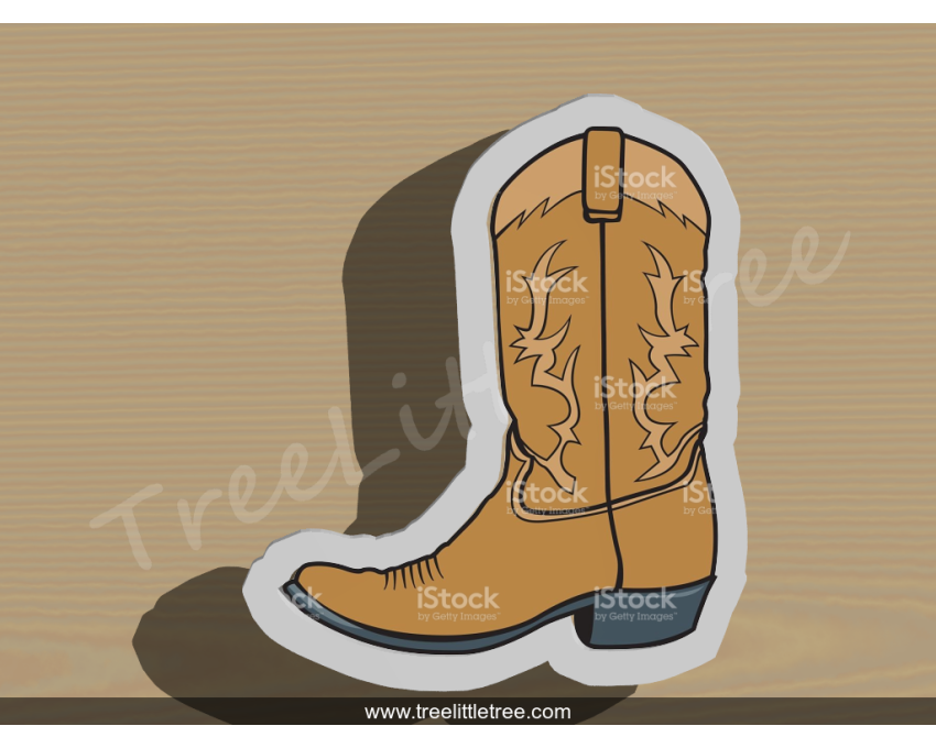 Cowboy Boot Cookie Cutter. Unique Cookie Cutter