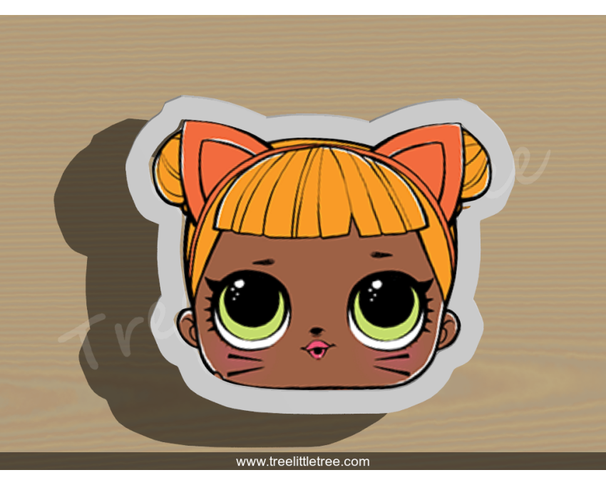 Baby Cat Cookie Cutter. LOL Dolls Cookie Cutter