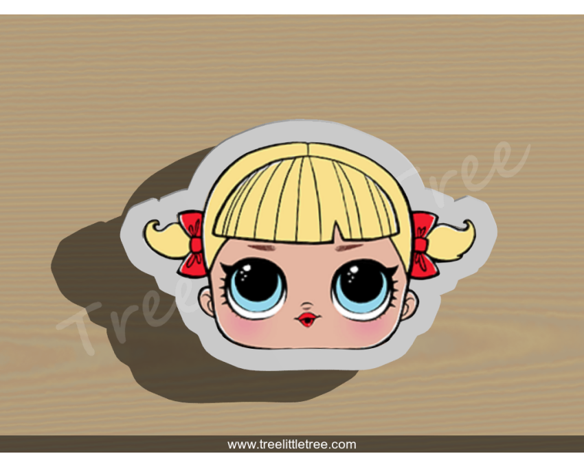 Cheer Captain Cookie Cutter. LOL Dolls Cookie Cutter