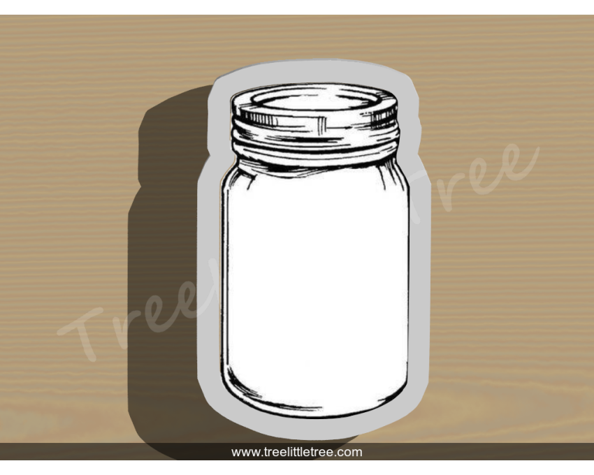 Mason Jar Cookie Cutter. Unique Cookie Cutter