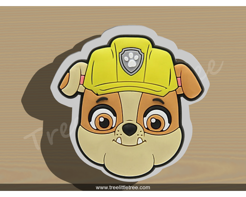 Rubble Cookie Cutter. Cartoon Cookie Cutter. PAW Patrol Cookie Cutter