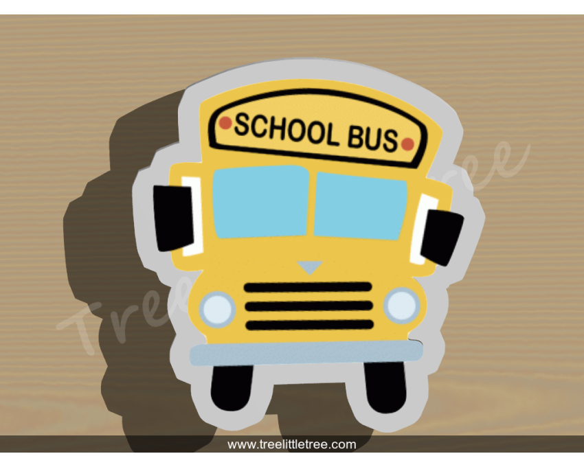 School Bus Front Cookie Cutter. Car Cookie Cutter