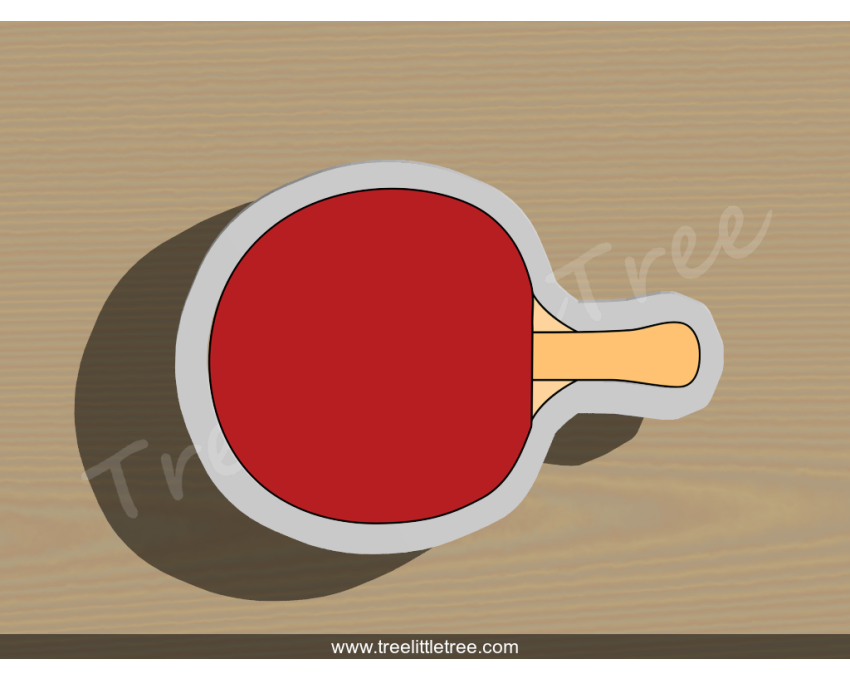 Pingpong Pad Cookie Cutter. Pingpong Cutter. Sports Cookie Cutter