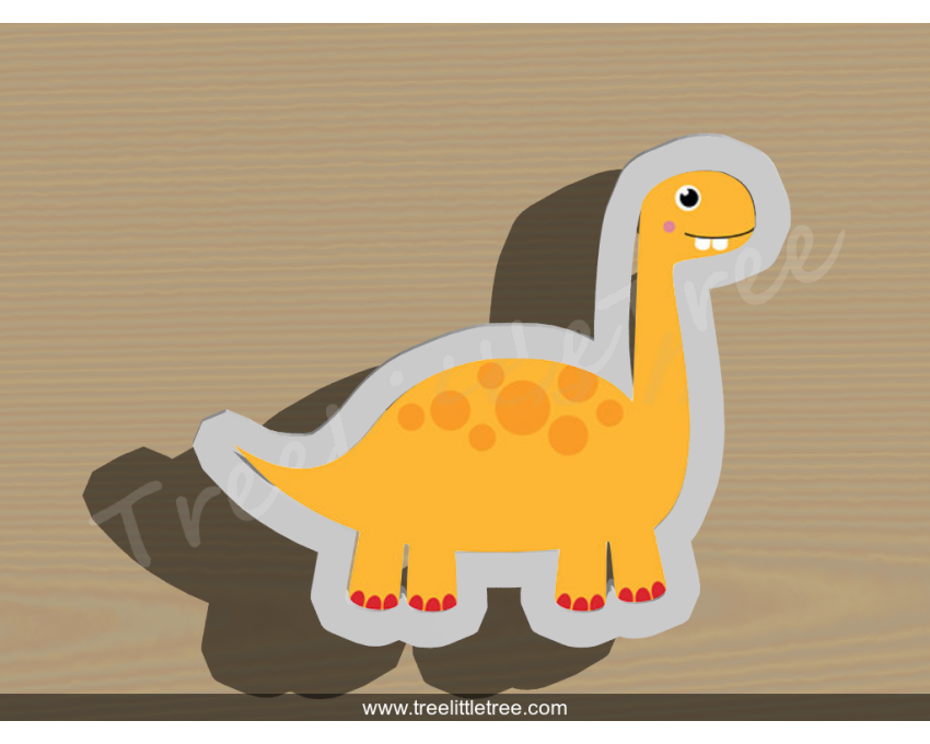 Dinosaur Style 3 Cookie Cutter. Animal Cookie Cutter