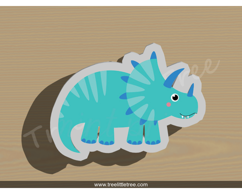 Dinosaur Style 4 Cookie Cutter. Animal Cookie Cutter