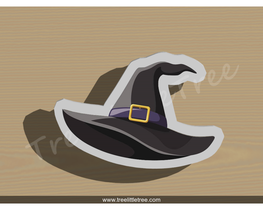 Witch Hat Cookie Cutter. Halloween Cookie Cutter. 