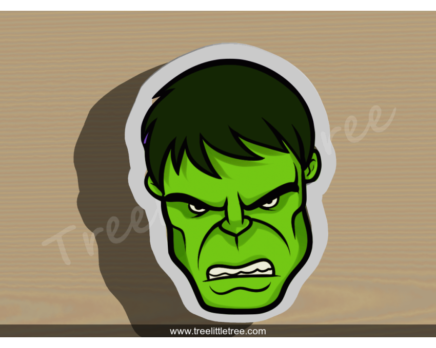 Hulk Head Cookie Cutter. Super Hero Cookie Cutter
