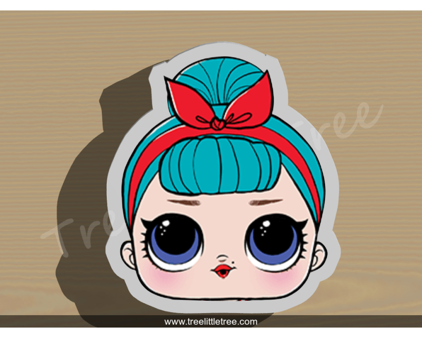 Sis Swing Cookie Cutter. B.B. Bop Cookie Cutter. LOL Dolls Cookie Cutter