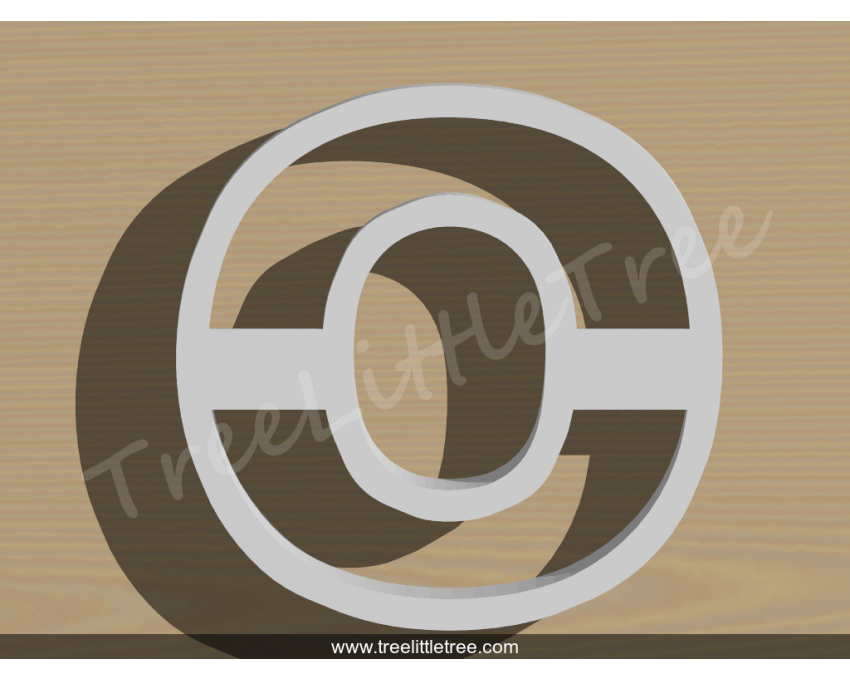 Letter O Cookie Cutter. Alphabet Cookie Cutter