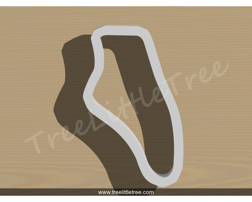 Ballet Shoe Cookie Cutter. Baby Shower Cookie Cutter