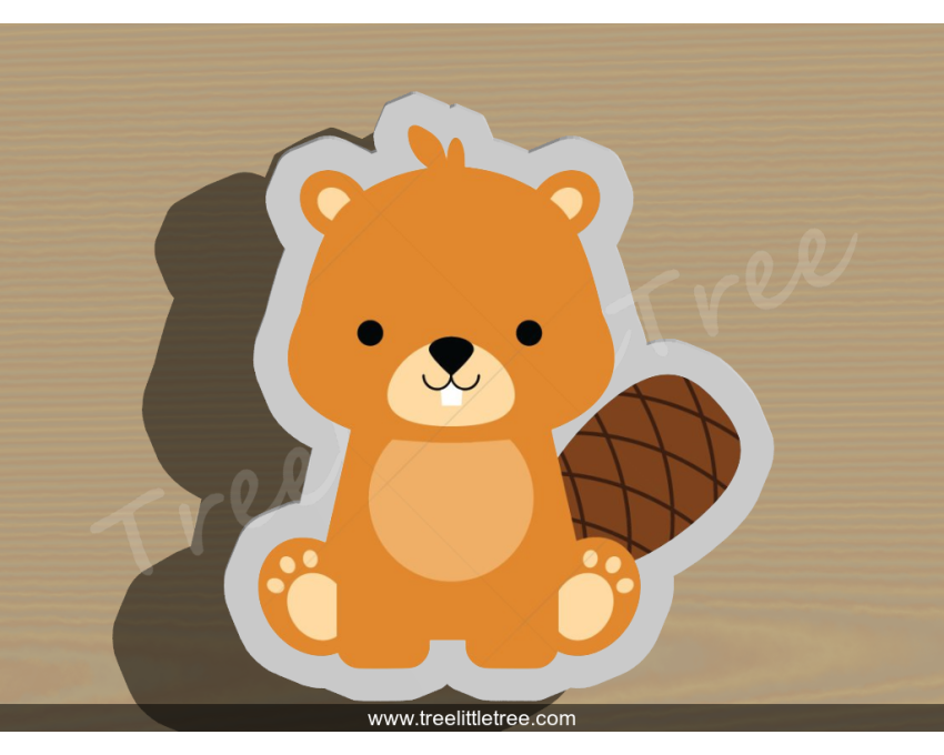 Baby Beaver Cookie Cutter. Baby Shower Cookie Cutter. Jungle Baby  Cookie Cutter