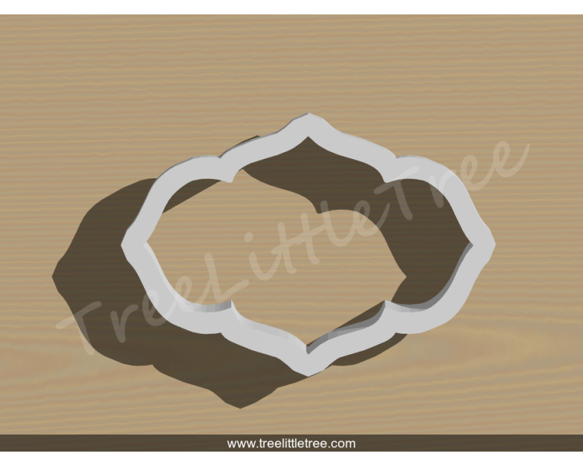 Plaque Style 10 Cookie Cutter.Unique Cookie Cutter