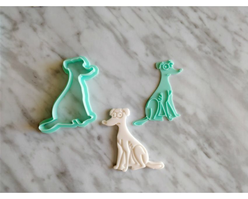 Santa's Little Helper cookie Cutter and Stamp Set. Simpson Family Cookie Cutter. Cartoon Cookie Cutter