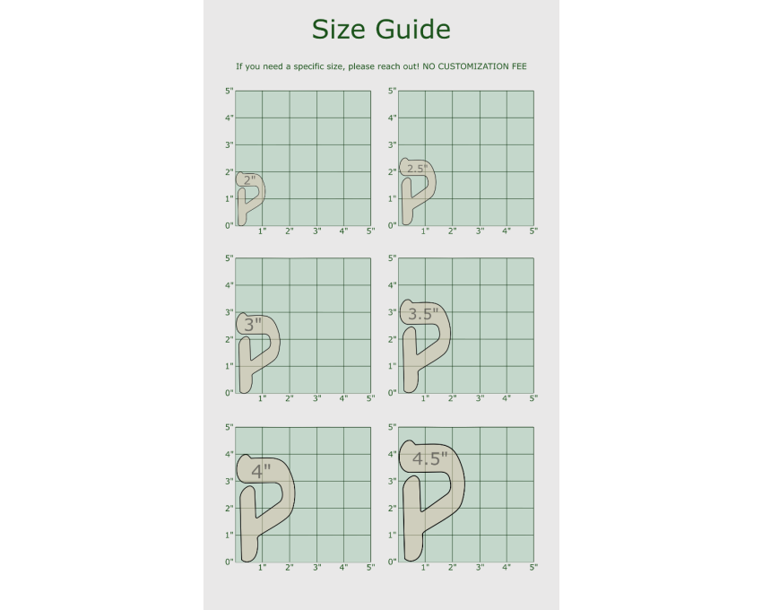 Hebrew Letter Qof Cookie Cutter. Hebrew Letter Cookie Cutter