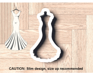 Wedding Dress On Hanger Style 1 Cookie Cutter