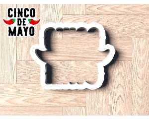 Cinco de Mayo Plaque Cookie Cutter