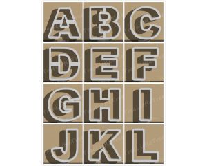 Carnival Alphabet Set A-Z Cookie Cutter