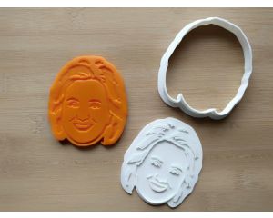 Hillary Clinton Cookie Cutter and Stamp Set