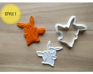 Pikachu Cookie Cutter and Stamp Set