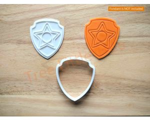 Chase Paw Patrol Cookie Cutter and Stamp Set