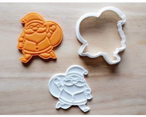 Santa Claus Cookie Cutter and Stamp Set
